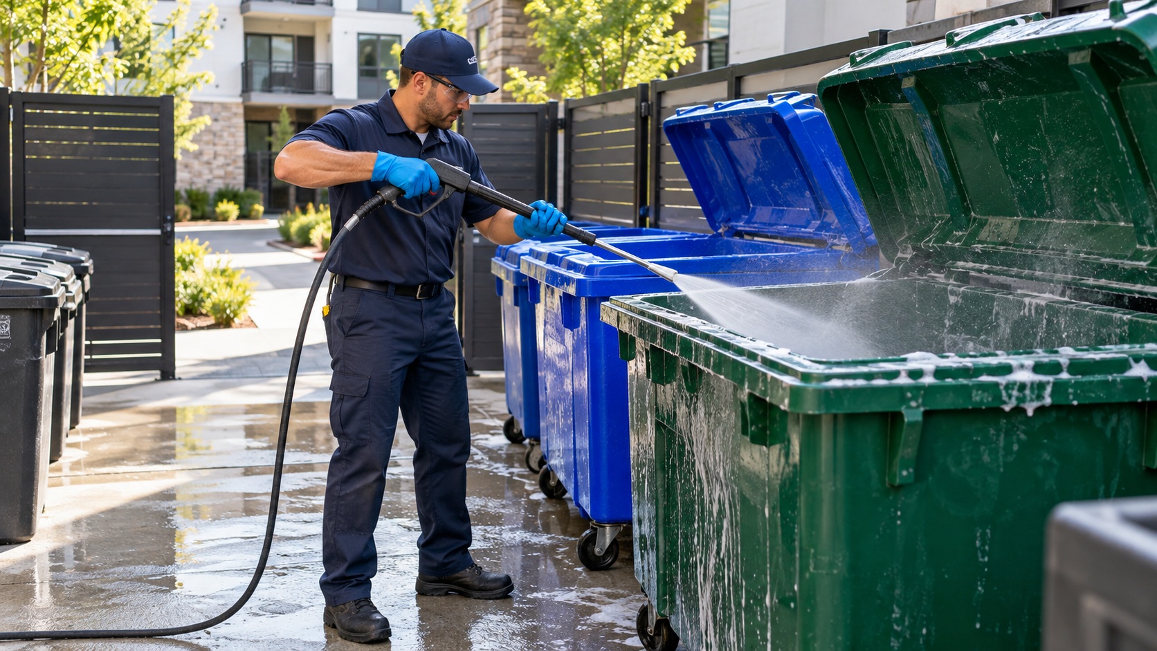 Trash & Recycling Bin Cleaning